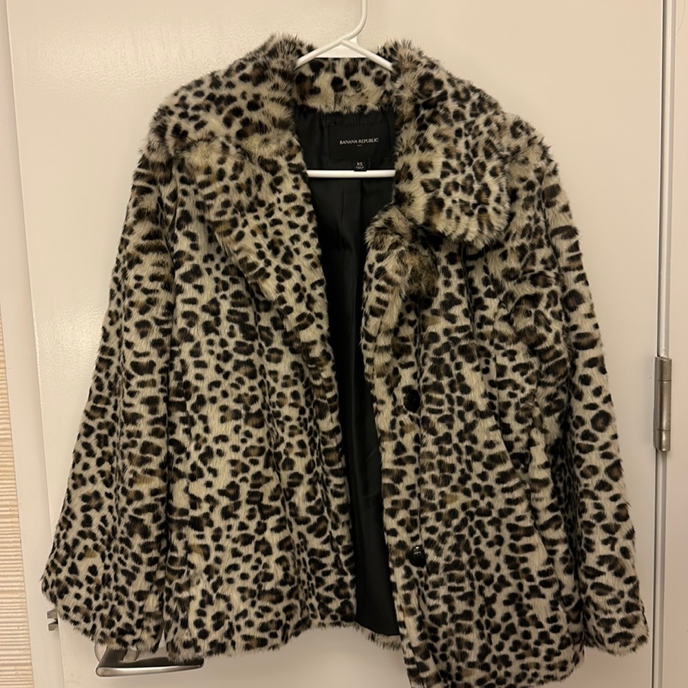 Banana Republic Faux Fur Coat